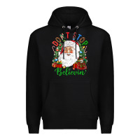 Black Don't stop believin' Premium Hoodie - NancyCooperArtShop
