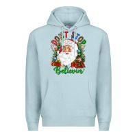 Blue Mist Don't stop believin' Premium Hoodie - NancyCooperArtShop