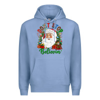 Colony Blue Don't stop believin' Premium Hoodie - NancyCooperArtShop