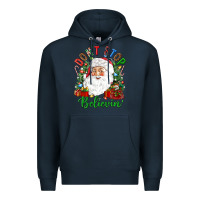 Navy Don't stop believin' Premium Hoodie - NancyCooperArtShop