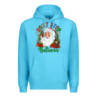 Ocean Blue Don't stop believin' Premium Hoodie - NancyCooperArtShop