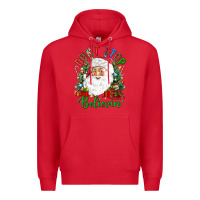 Red Don't stop believin' Premium Hoodie - NancyCooperArtShop