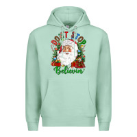 Seafoam Don't stop believin' Premium Hoodie - NancyCooperArtShop