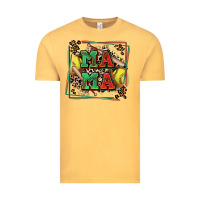 Vintage Mustard softball mama with leopard Vintage Tee - Zillion Design Studio