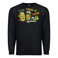 Black deink drank drunk st. patrick's day Premium Sweatshirt - MaliasSmallBusiness