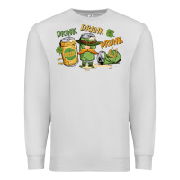 Dove Grey deink drank drunk st. patrick's day Premium Sweatshirt - MaliasSmallBusiness