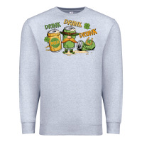 Heather Grey deink drank drunk st. patrick's day Premium Sweatshirt - MaliasSmallBusiness