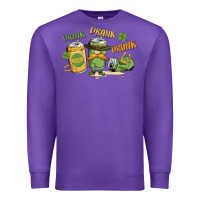 Purple deink drank drunk st. patrick's day Premium Sweatshirt - MaliasSmallBusiness