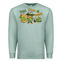 Seafoam deink drank drunk st. patrick's day Premium Sweatshirt - MaliasSmallBusiness