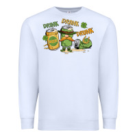 White deink drank drunk st. patrick's day Premium Sweatshirt - MaliasSmallBusiness