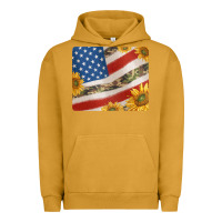 Pigment Peanut Butter american flag sunflowers and canouflage print veteran mousepad Urban Hoodie - Jasminsmagicworld