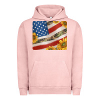 Pigment Salmon american flag sunflowers and canouflage print veteran mousepad Urban Hoodie - Jasminsmagicworld