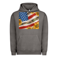 Pigment Tornado american flag sunflowers and canouflage print veteran mousepad Urban Hoodie - Jasminsmagicworld