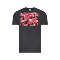 Vintage Black pink camouflage background Vintage Tee - BarkalooDesign