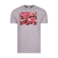 Vintage Zinc pink camouflage background Vintage Tee - BarkalooDesign