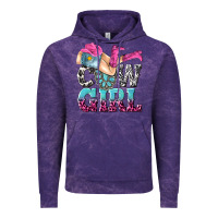 Cloud Purple cow girl Vintage Hoodie - texasbilliewilder