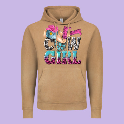 Vintage Hoodie cow girl