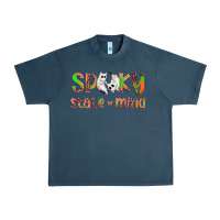 Midnight Navy Spooky State of Mind Urban Heavy Tee - texasbilliewilder