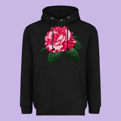 Neil Diamond Rose Heavyweight Hoodie Designed By Lillyallendesigns
