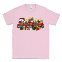 Bubblegum Pink christmas trucks Classic Tee - FaDigitalArtStudio