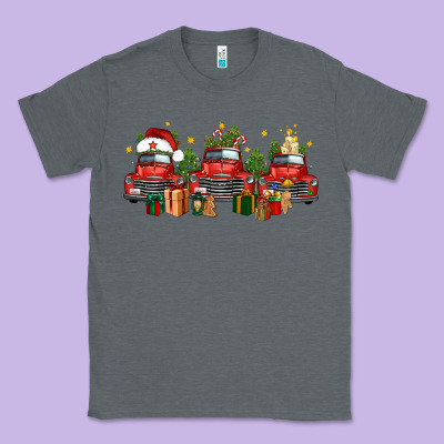 Christmas Trucks Classic Tee Designed By Fadigitalartstudio