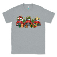 Heather Grey christmas trucks Classic Tee - FaDigitalArtStudio
