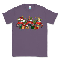 Lavender christmas trucks Classic Tee - FaDigitalArtStudio