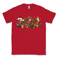 Red christmas trucks Classic Tee - FaDigitalArtStudio