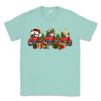 Seafoam christmas trucks Classic Tee - FaDigitalArtStudio
