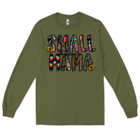 Army Green small busines mama Long Sleeve Tee - CowhideDigitalArt