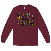 Burgundy small busines mama Long Sleeve Tee - CowhideDigitalArt