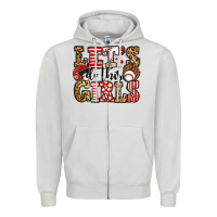 Dove Grey let's do this girls baseball Zipper Hoodie - Jasminsmagicworld