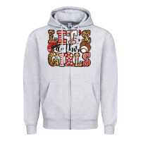 Heather Grey let's do this girls baseball Zipper Hoodie - Jasminsmagicworld