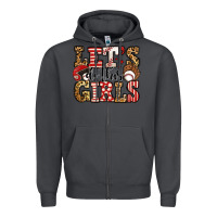 Smoke let's do this girls baseball Zipper Hoodie - Jasminsmagicworld