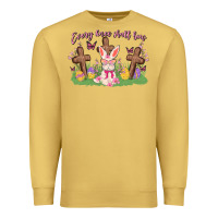 Antique Gold every knee shall bow Premium Sweatshirt - MaliasSmallBusiness