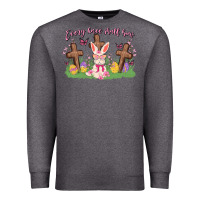 Charcoal Heather every knee shall bow Premium Sweatshirt - MaliasSmallBusiness