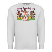 Dove Grey every knee shall bow Premium Sweatshirt - MaliasSmallBusiness