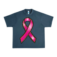 Midnight Navy breast cancer ribbon Urban Heavy Tee - RanaPortraitStore