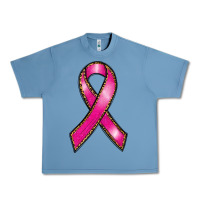 Pebble Blue breast cancer ribbon Urban Heavy Tee - RanaPortraitStore