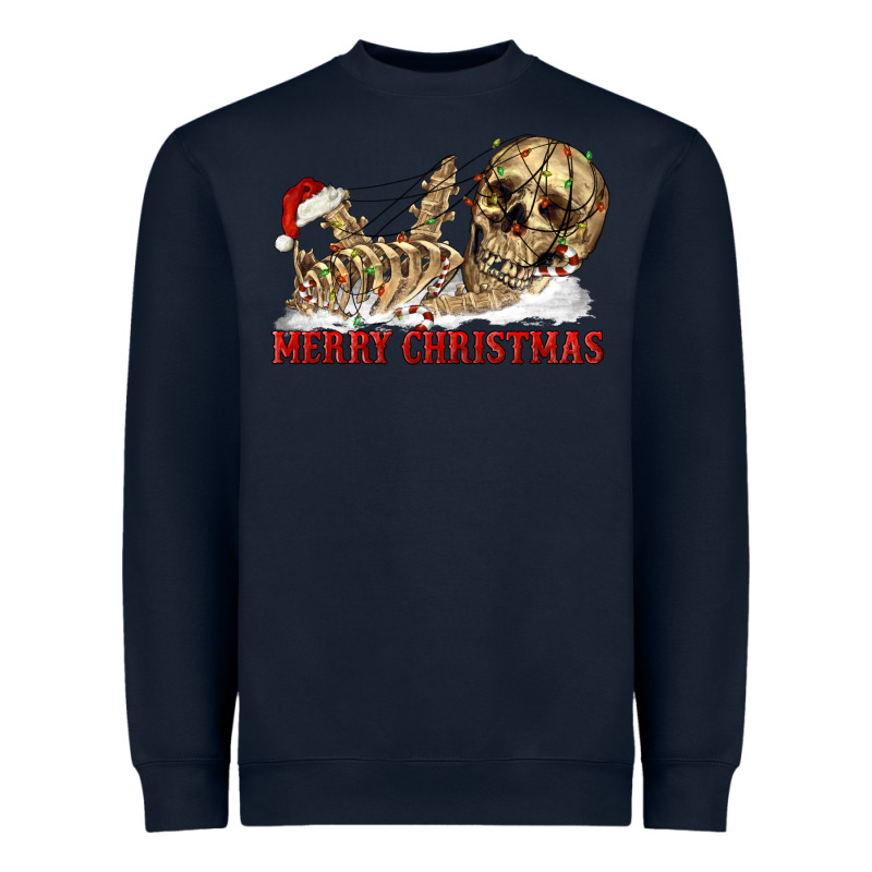 Merry Christmas Skeleton Heavyweight Sweatshirt by RanaPortraitStore | Teevron
