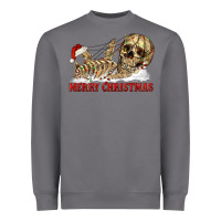 Storm Merry christmas skeleton Heavyweight Sweatshirt - RanaPortraitStore