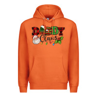 Daddy Claus Santa Christmas Lights And Holly Premium Hoodie | Teevron