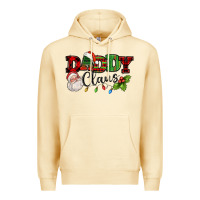 Pina Colada Daddy Claus Santa Christmas lights and holly Premium Hoodie - NancyCooperArtShop