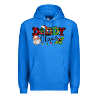 True Royal Daddy Claus Santa Christmas lights and holly Premium Hoodie - NancyCooperArtShop