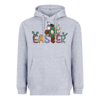 Heather Grey cross rabbit easter gnomes Heavyweight Hoodie - Jasminsmagicworld