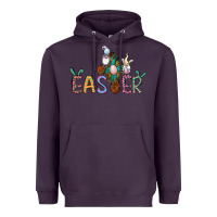 Plum cross rabbit easter gnomes Heavyweight Hoodie - Jasminsmagicworld