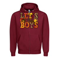 Burgundy let's do this boys softball Zipper Hoodie - Jasminsmagicworld