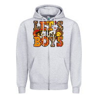 Heather Grey let's do this boys softball Zipper Hoodie - Jasminsmagicworld