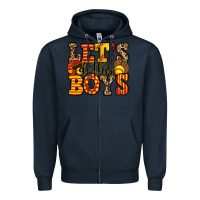 Navy let's do this boys softball Zipper Hoodie - Jasminsmagicworld