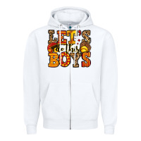 White let's do this boys softball Zipper Hoodie - Jasminsmagicworld
